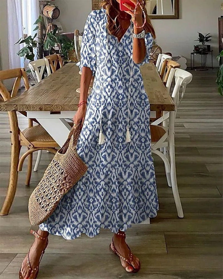 LUNE | ROBE MIDI DE STYLE BOHO SANS EFFORT 