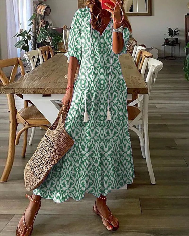 LUNE | ROBE MIDI DE STYLE BOHO SANS EFFORT 