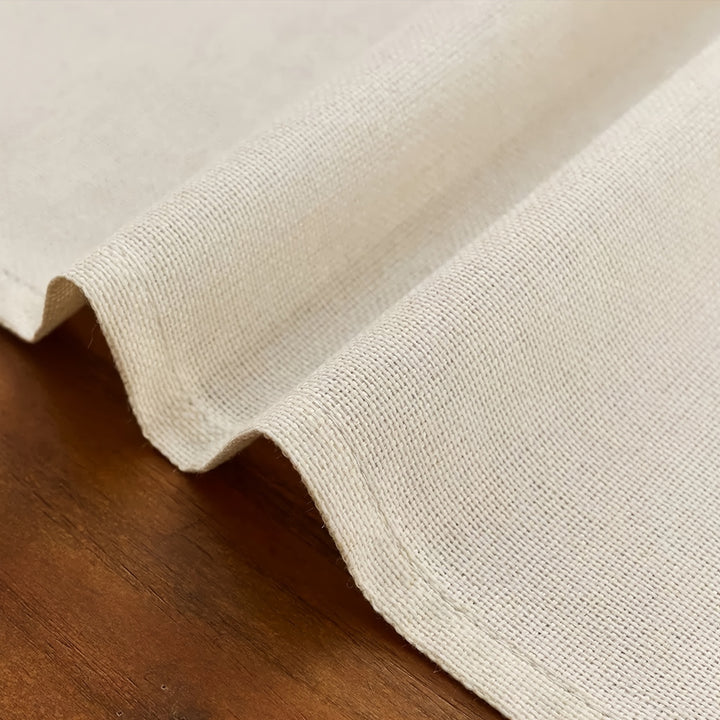 1 pièce/Nappe en lin vier de style nordique, nappe vierge en lin pour table à manger, salon, décoration souple et polyvalente, nappe, housse de coussin moderne minimaliste carrée quatre saisons, combinaison housse de coussin et nappe en lin