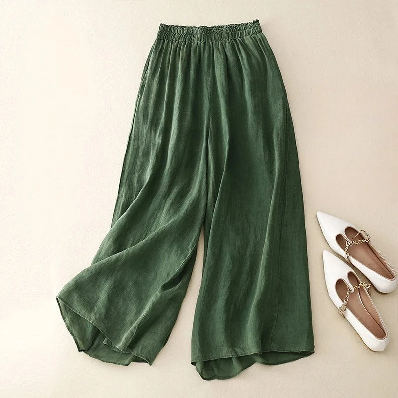 Nicole - Pantalons En Lin Élégants