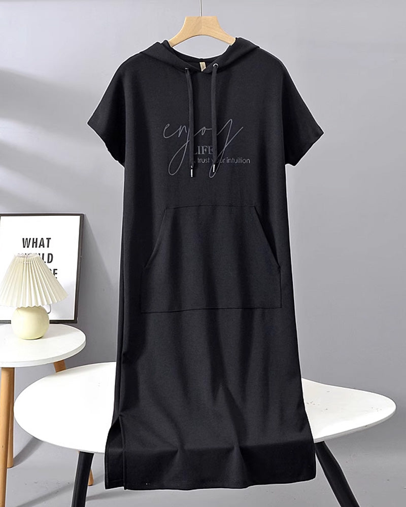 Isa | Robe sweat à capuche décontractée