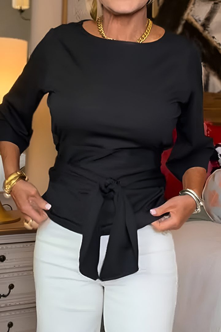 Daria™ | Haut élégant à nœud à la taille