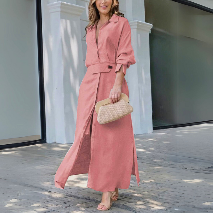 Marinda | Robe en lin mélangé