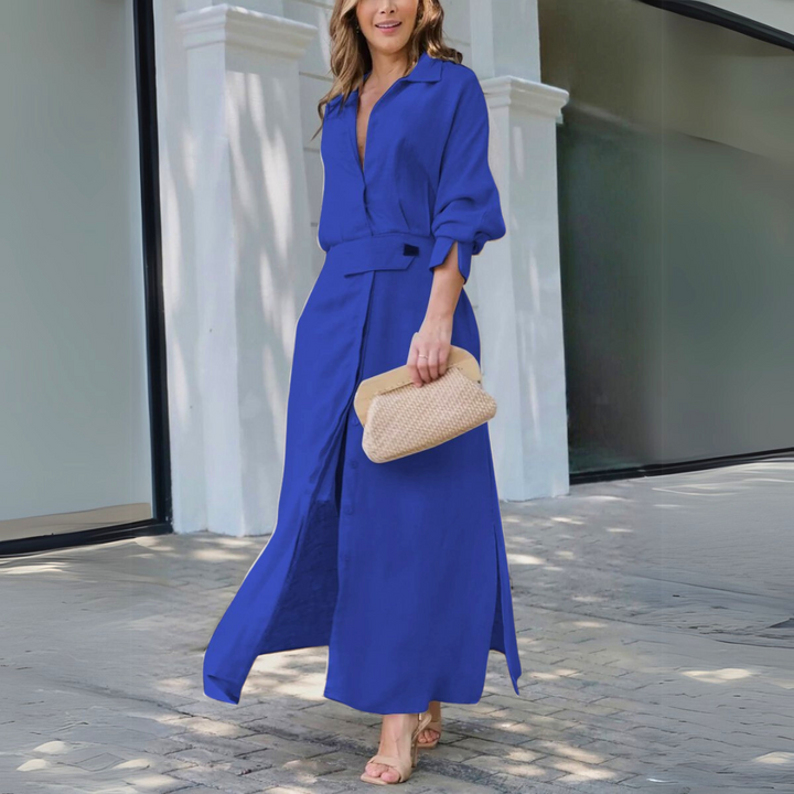 Marinda | Robe en lin mélangé