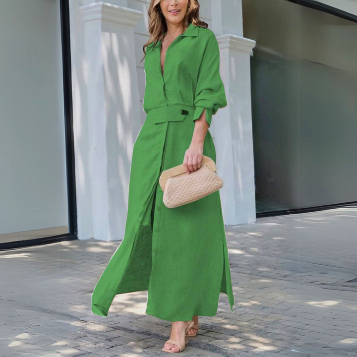 Marinda | Robe en lin mélangé