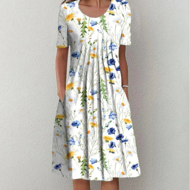 Hailey | Robe fleurie élégante et décontractée avec poches