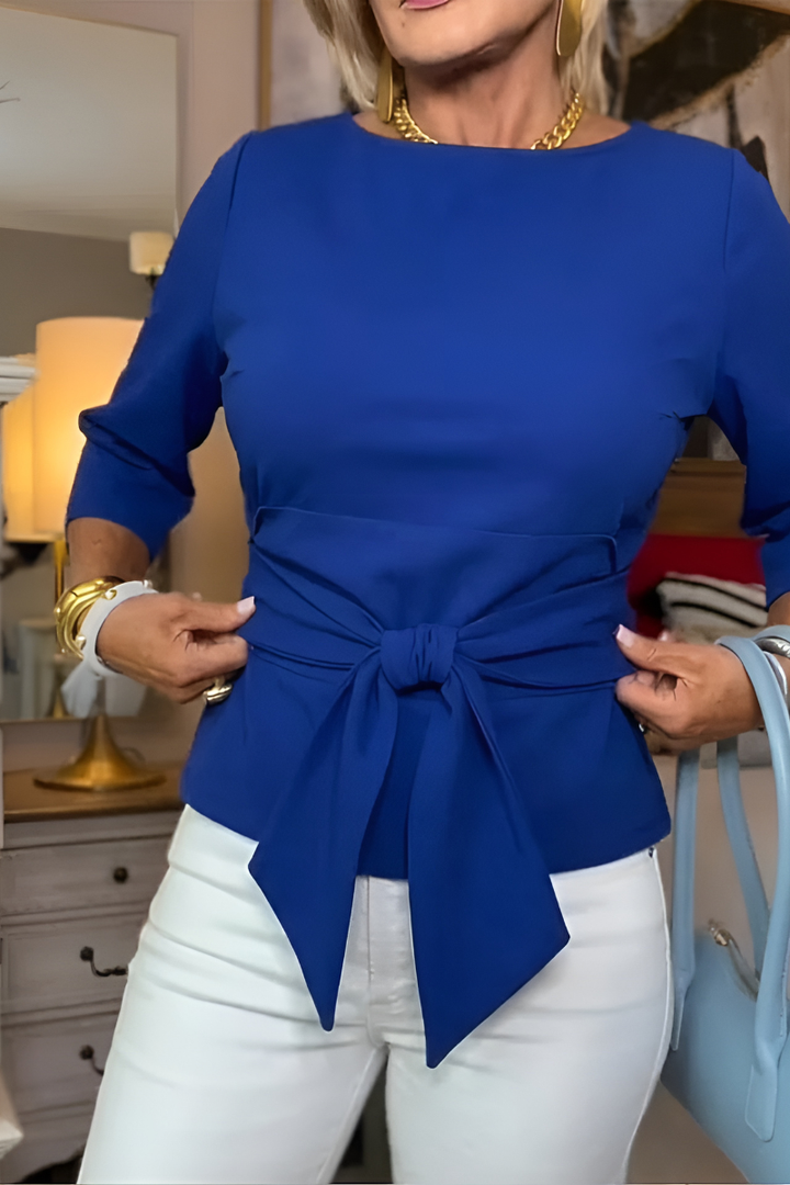 Daria™ | Haut élégant à nœud à la taille