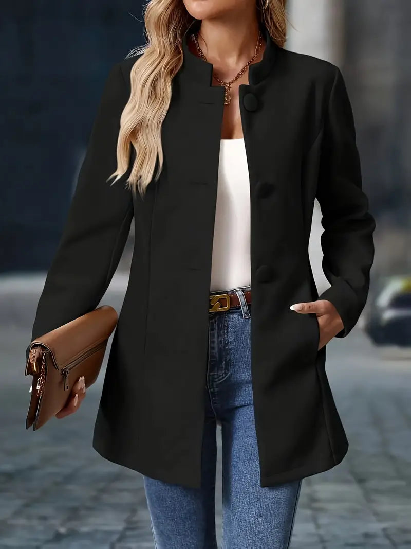 Gerda | Blazer tendance à simple boutonnage