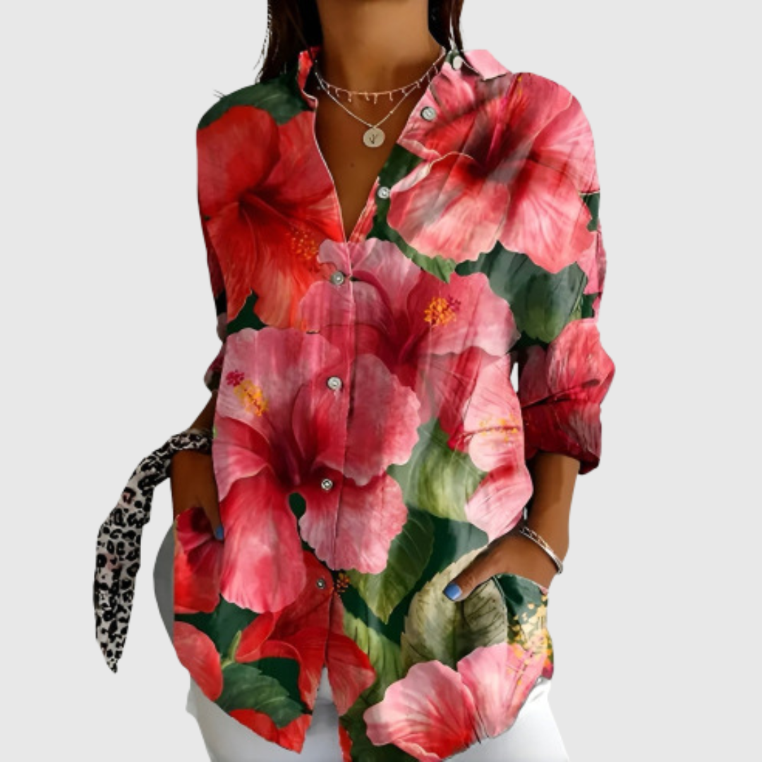 Blouse florale élégante