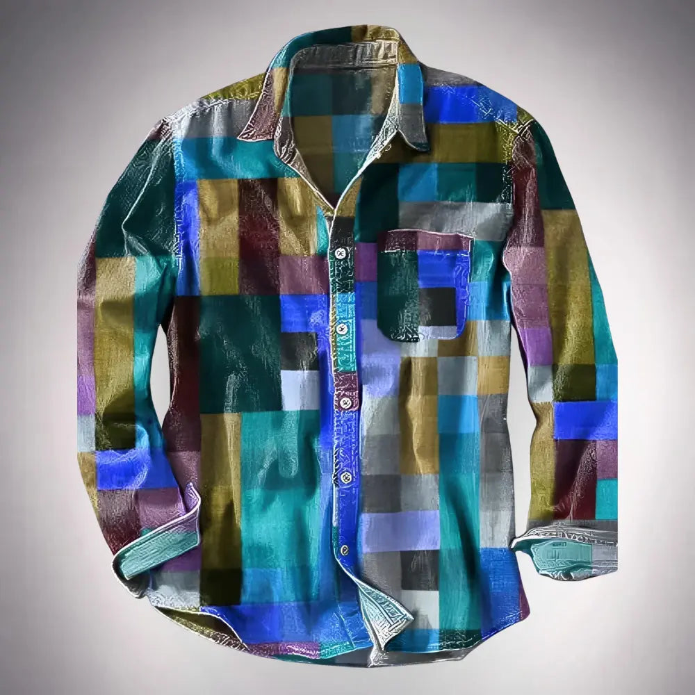Éclat de Couleurs | CHEMISE MOSAÏQUE SIGNATURE