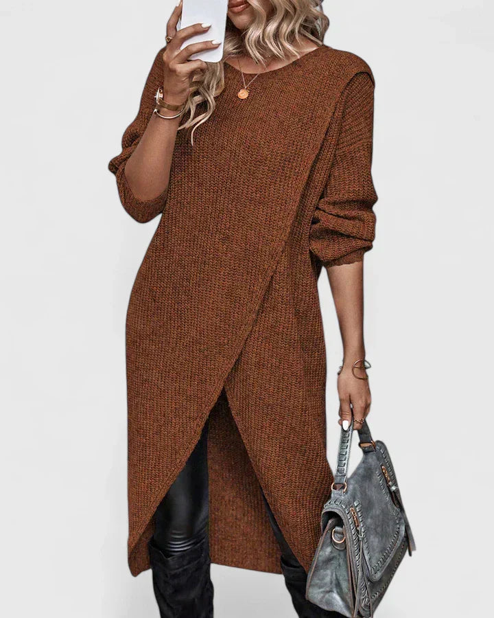 Elsemiek | Robe pull élégante à la coupe droite