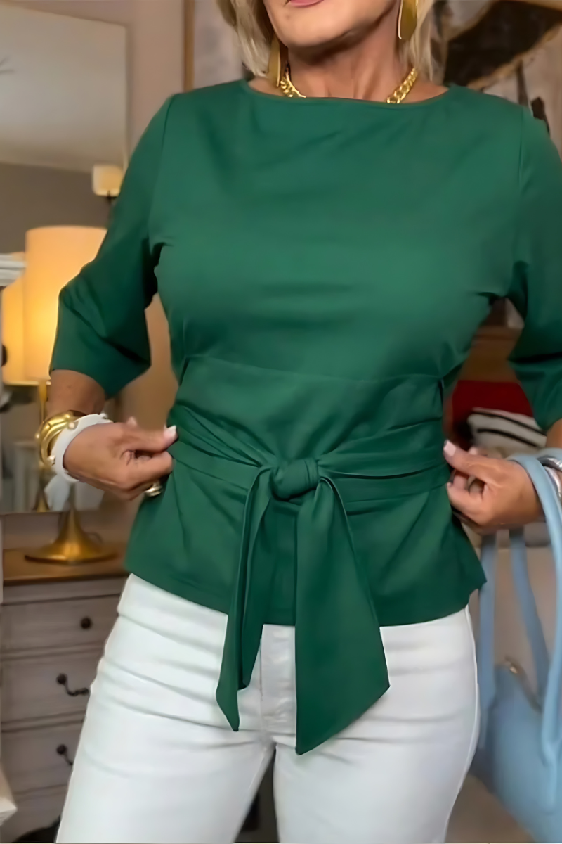 Daria™ | Haut élégant à nœud à la taille