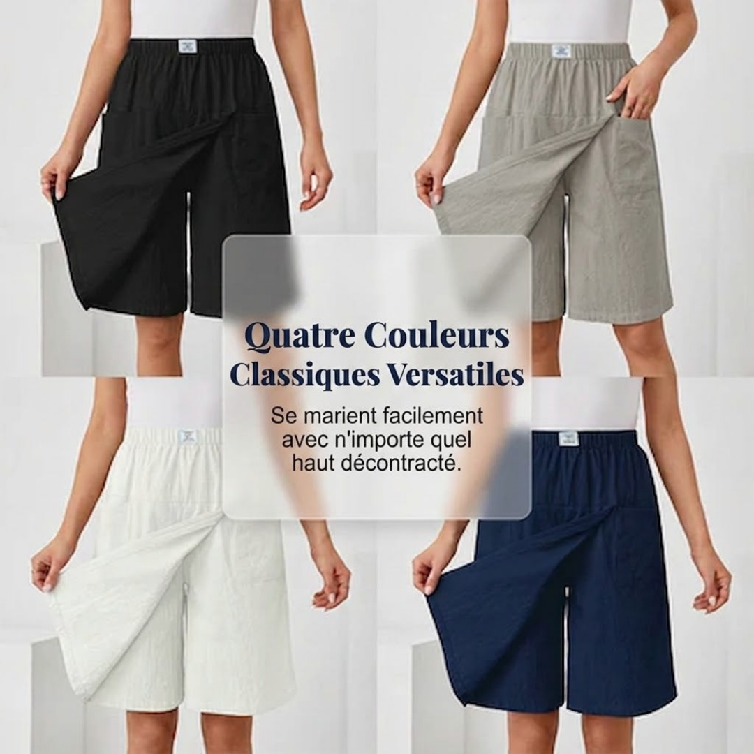 Libertine™ - Skort taille élastique poches liberté active