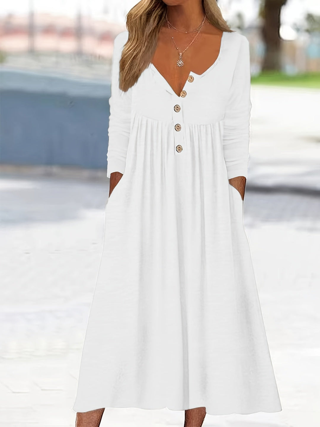 ZARA | ROBE MIDI BOUTONNÉE SUR LE DEVANT