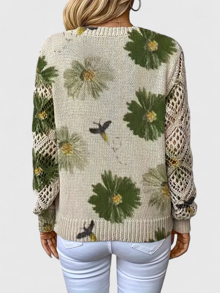 Eva | Pull élégant à motif floral