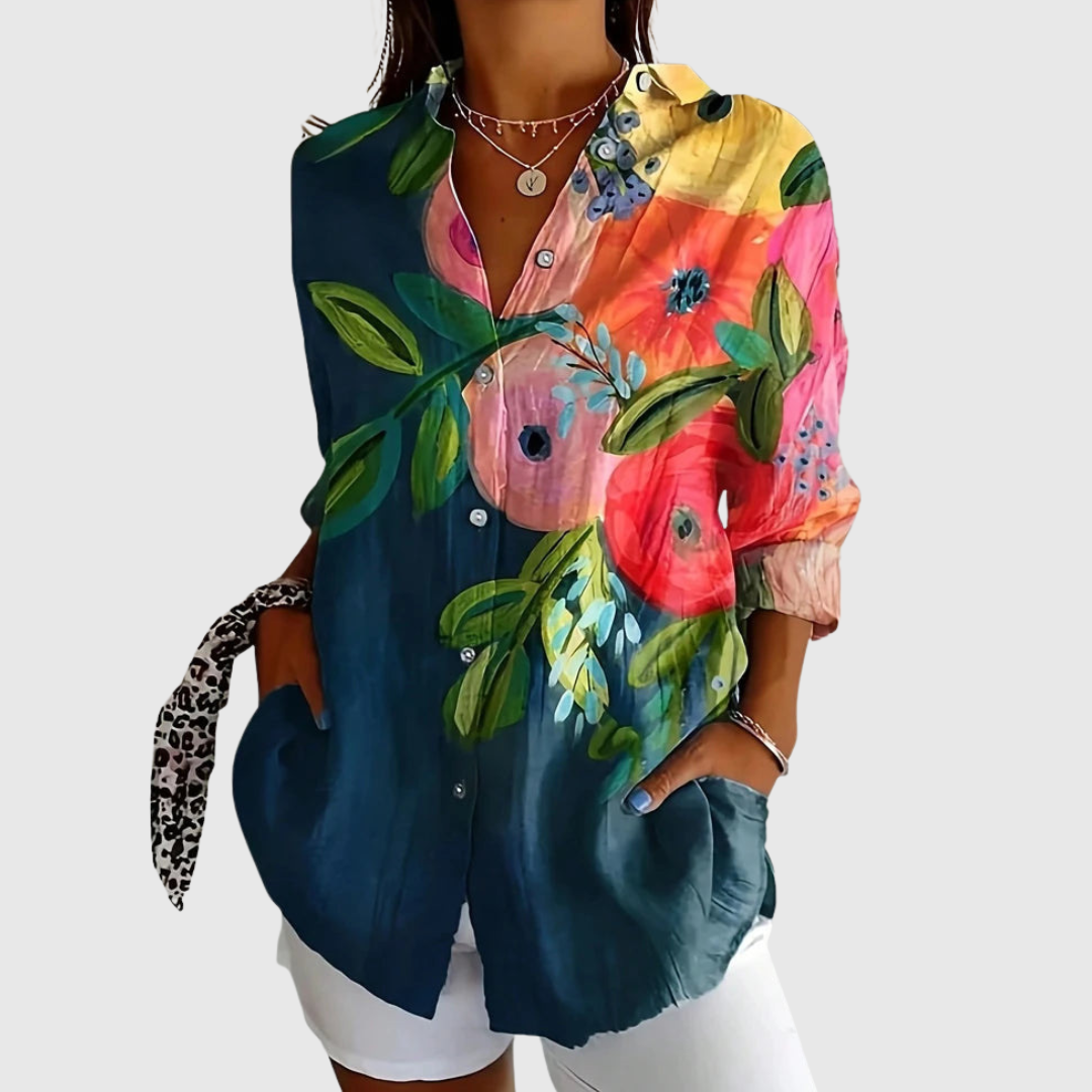 Blouse florale élégante