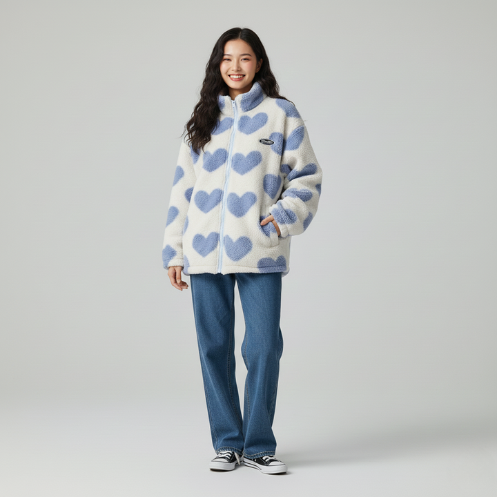 Camila | Veste réversible à cœurs