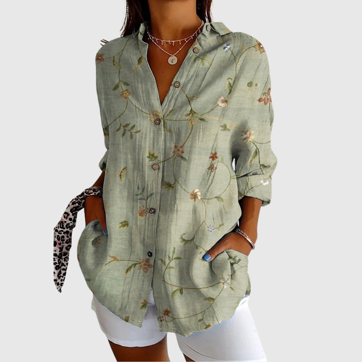 Blouse florale élégante