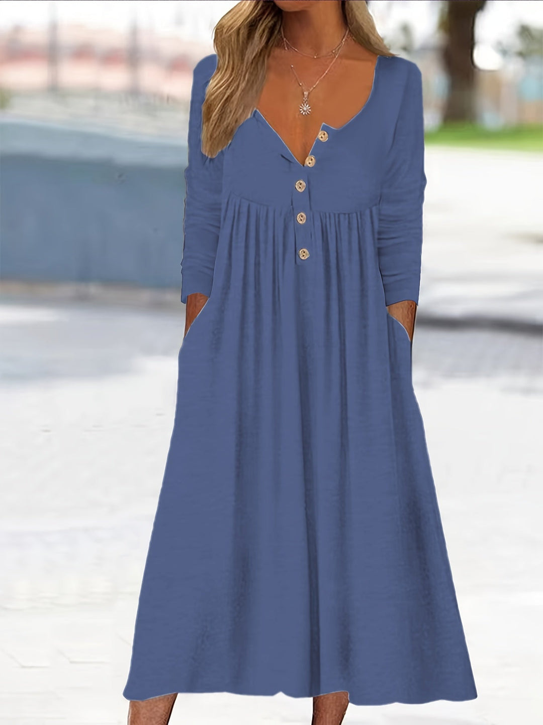 ZARA | ROBE MIDI BOUTONNÉE SUR LE DEVANT