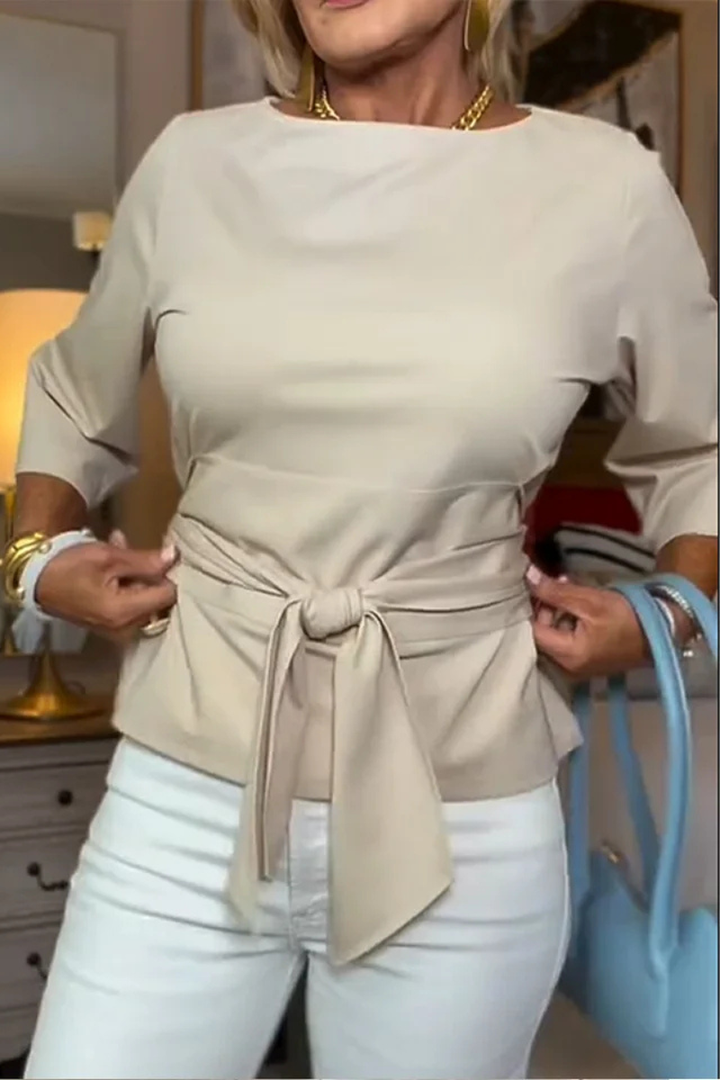 Daria™ | Haut élégant à nœud à la taille