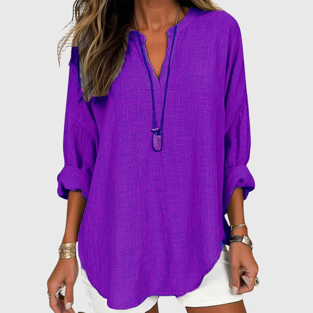Lénara™ | Chemise de Plage Élégante et Flottante