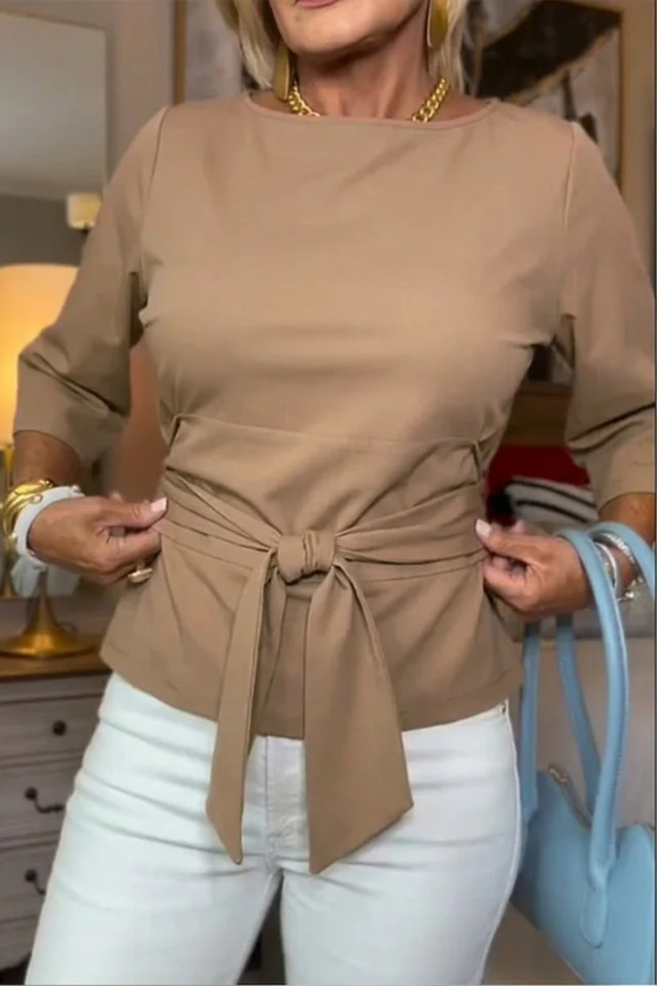 Daria™ | Haut élégant à nœud à la taille