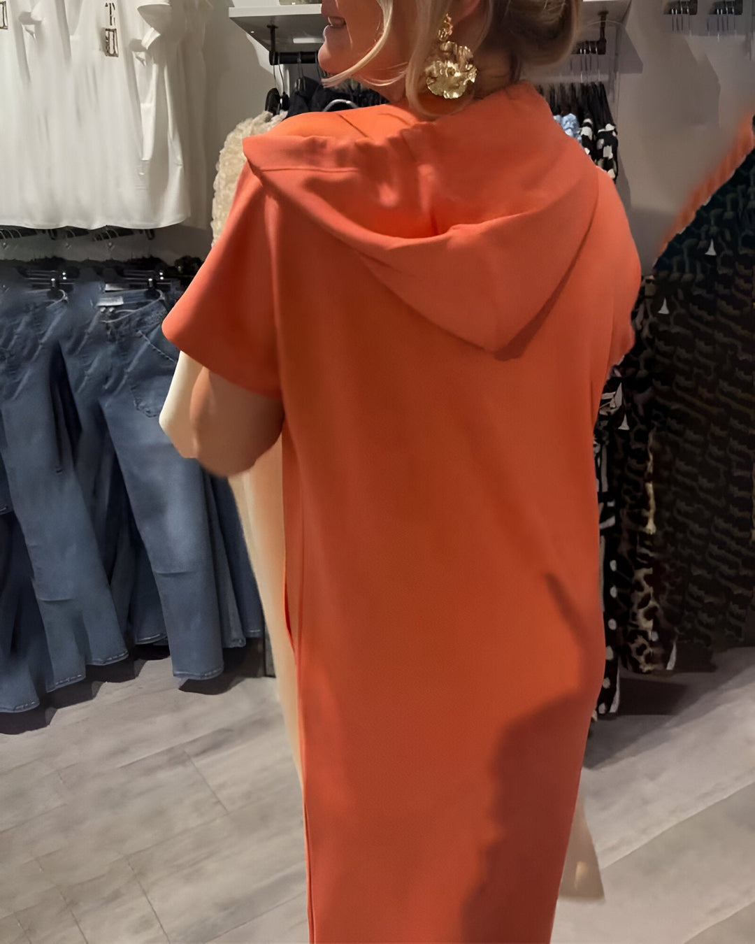 Isa | Robe sweat à capuche décontractée