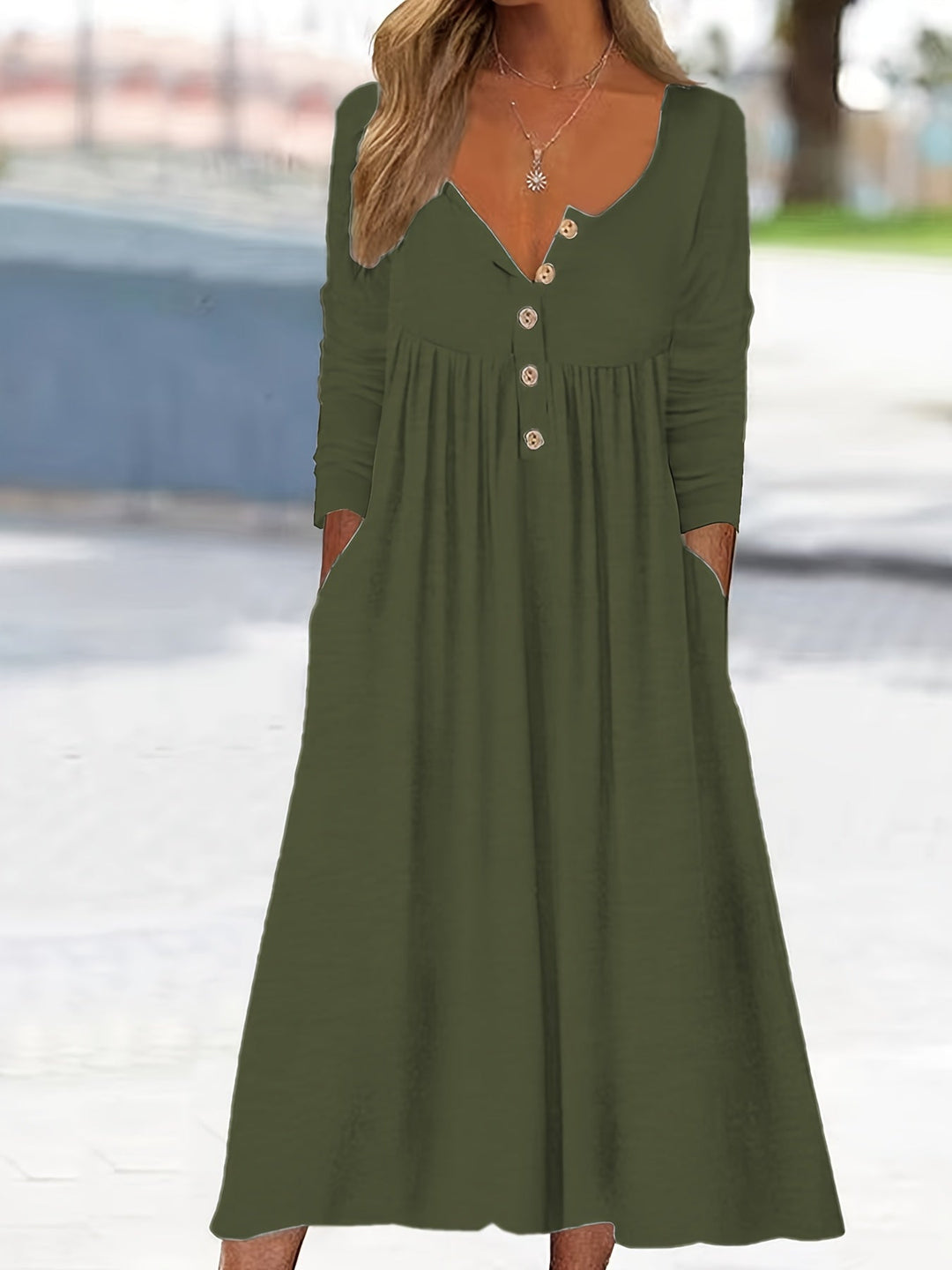 ZARA | ROBE MIDI BOUTONNÉE SUR LE DEVANT