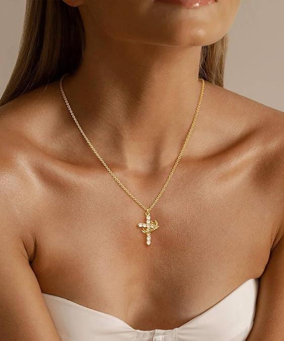 Bloom ™ |  Kruis &amp; Kroon Ketting