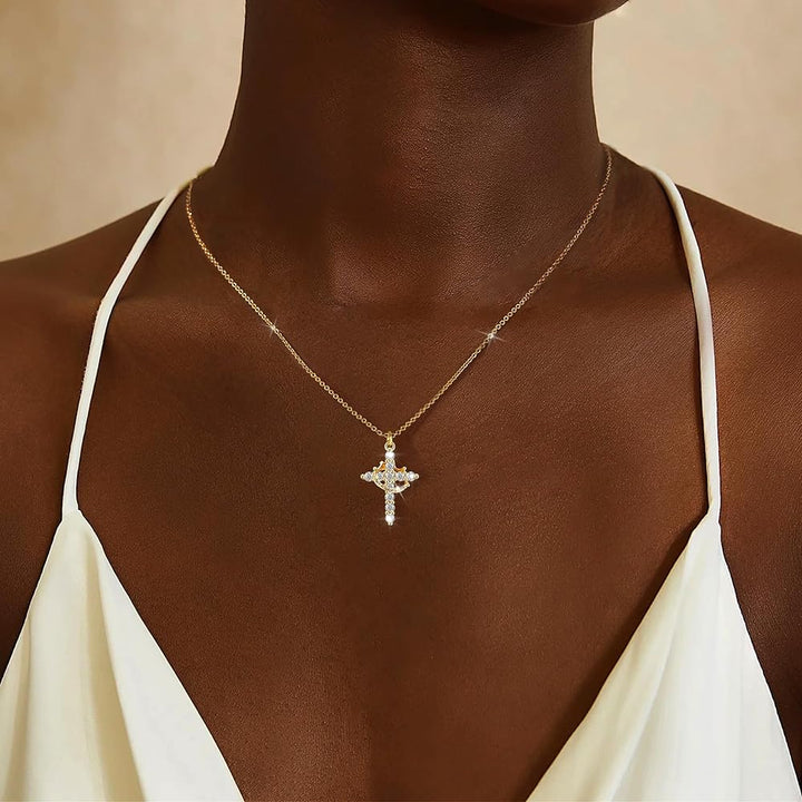 Bloom ™ |  Kruis &amp; Kroon Ketting