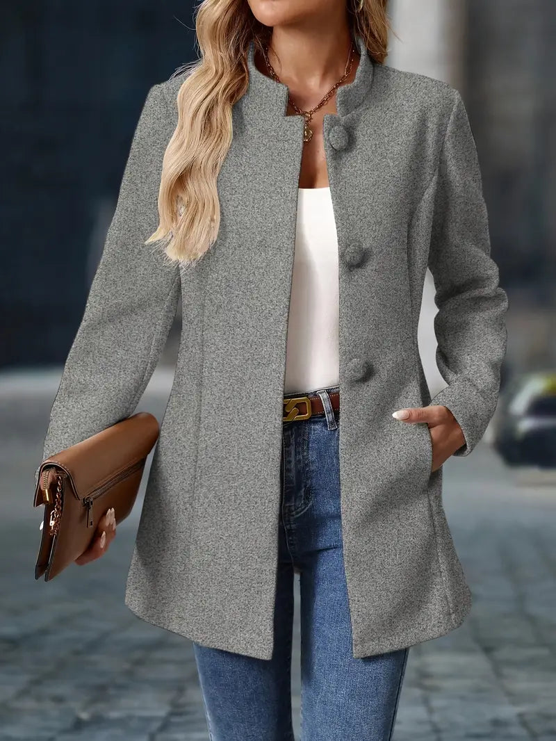 Gerda | Blazer tendance à simple boutonnage
