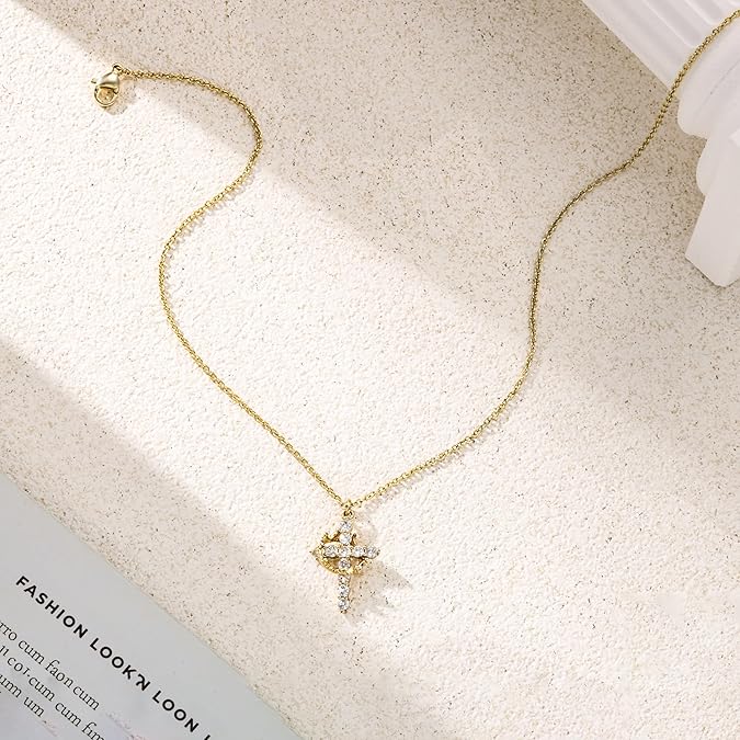 Bloom ™ |  Kruis &amp; Kroon Ketting