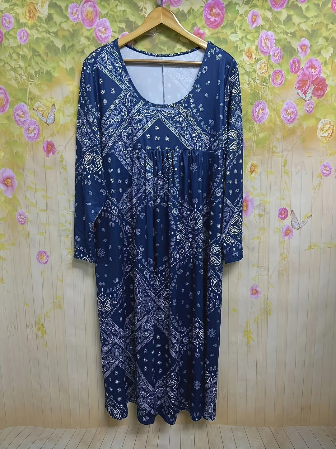 ÉLOWEN | ROBE MIDI À MANCHES LONGUES CASUAL