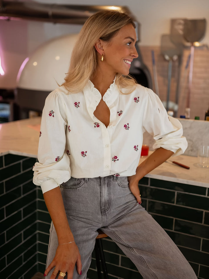 Amara Blouse | Blouse à fleurs élégante