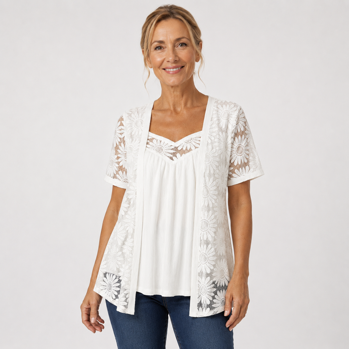 Carla - Blouse élégante en dentelle