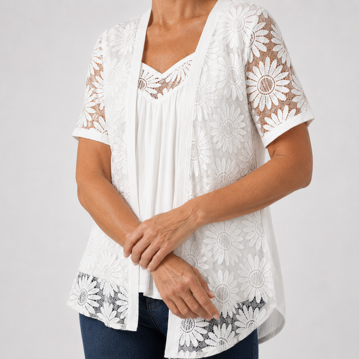 Carla - Blouse élégante en dentelle