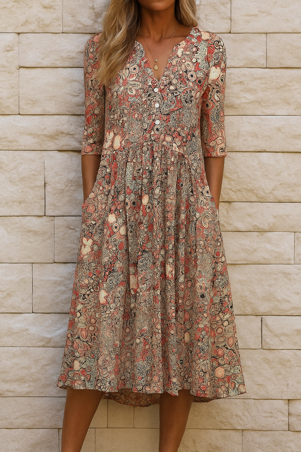 Harlow | Robe Élégante avec Décolleté en V