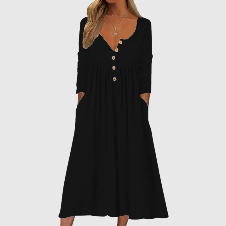 ZARA | ROBE MIDI BOUTONNÉE SUR LE DEVANT