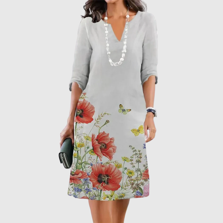 ÉLÉANOR | ROBE FLORALE À NIVEAUX