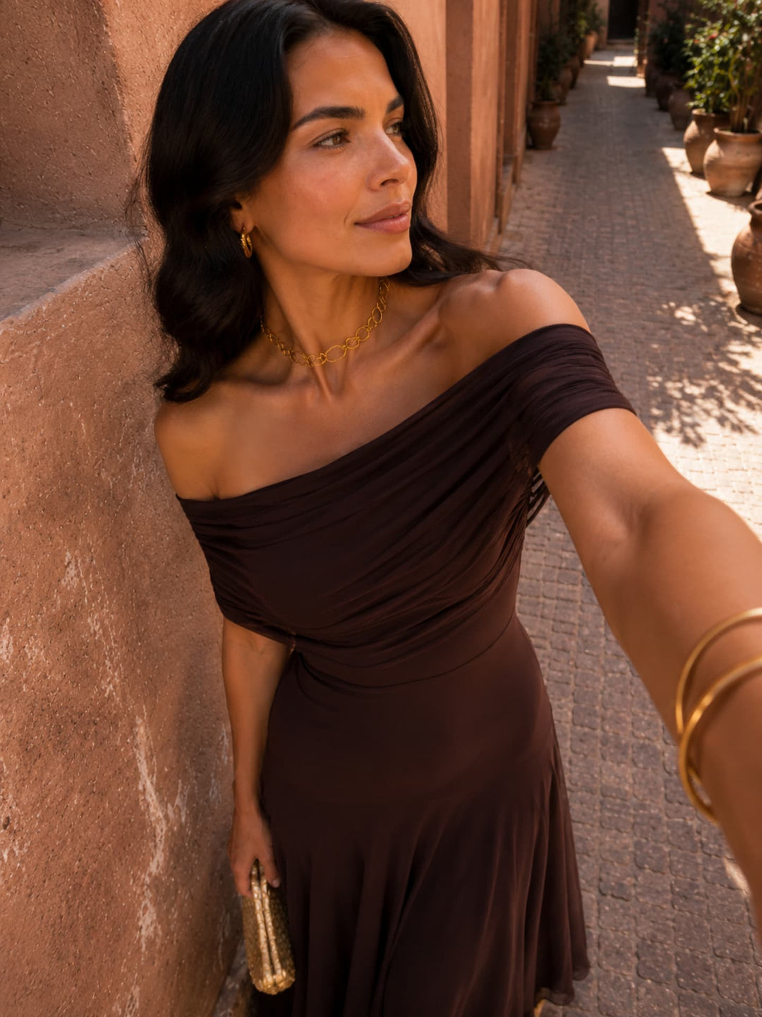 Robe Toledo couleur marron