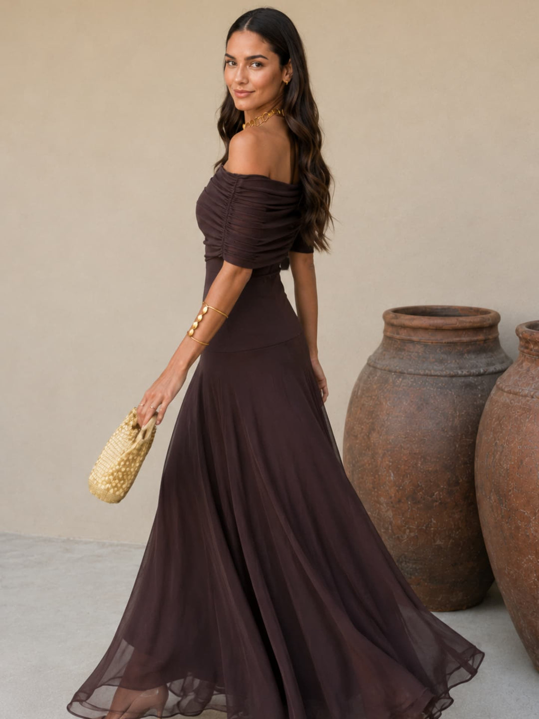 Robe Toledo couleur marron