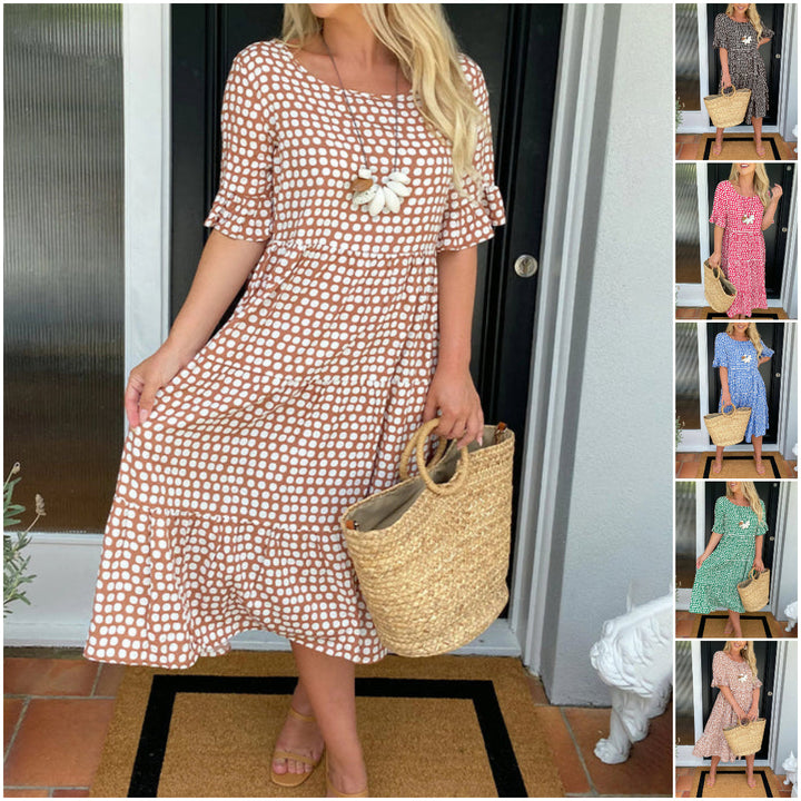 Esmée | Robe midi légère style rétro