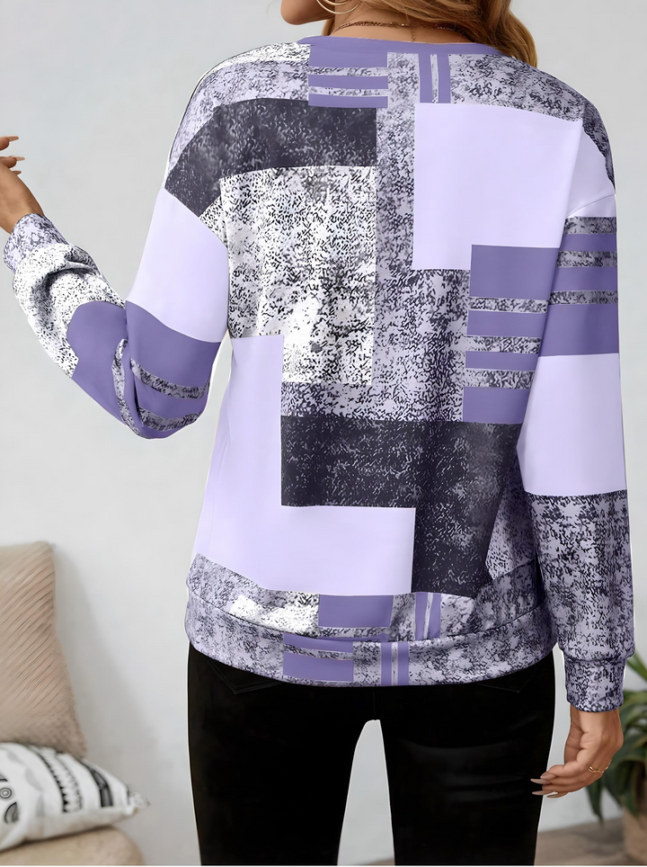 Thekla | Pull imprimé graphique avec fermeture éclair