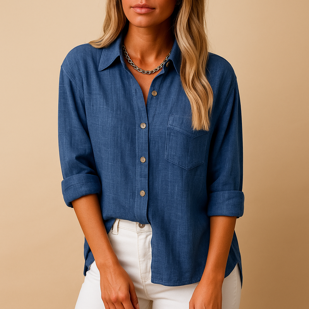 Maxime  | Chemisier à manches longues pour femme | Oversize et chic décontracté