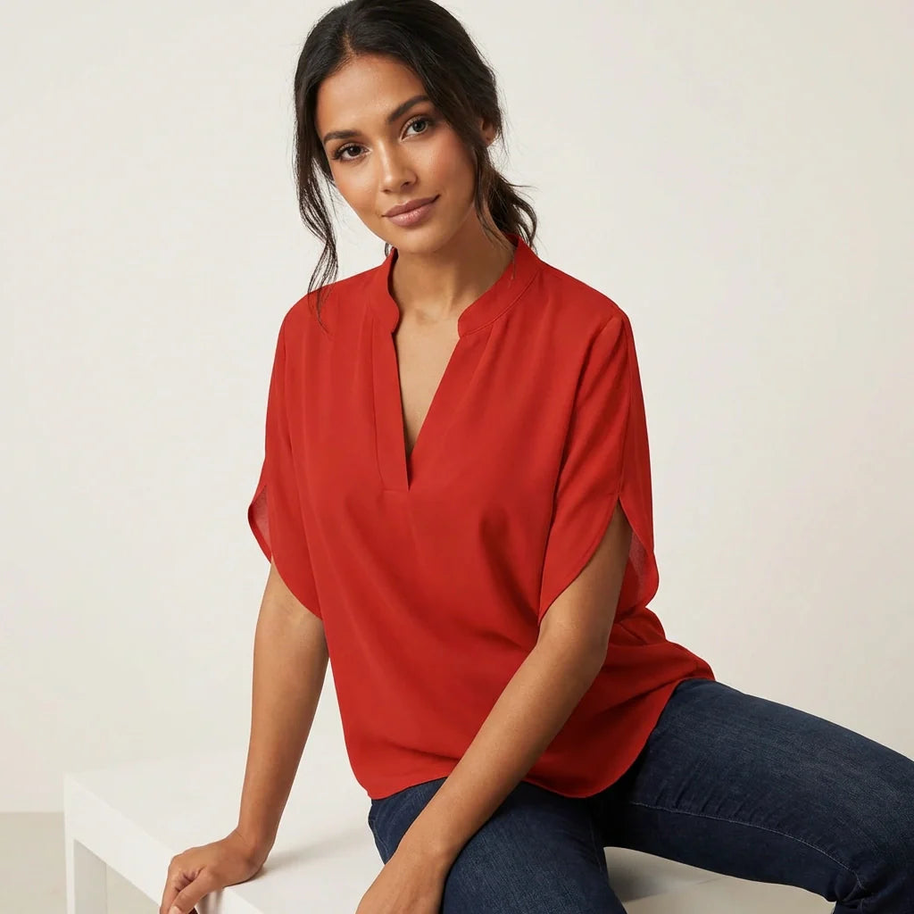 Aurélie | Blouse d'été légère pour femme à col en V