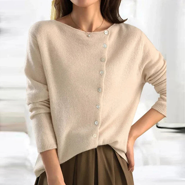 Boukje | Pull asymétrique à boutons