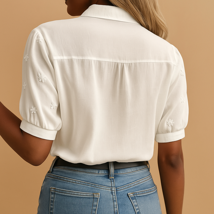 Élise | Blouse blanche tendance
