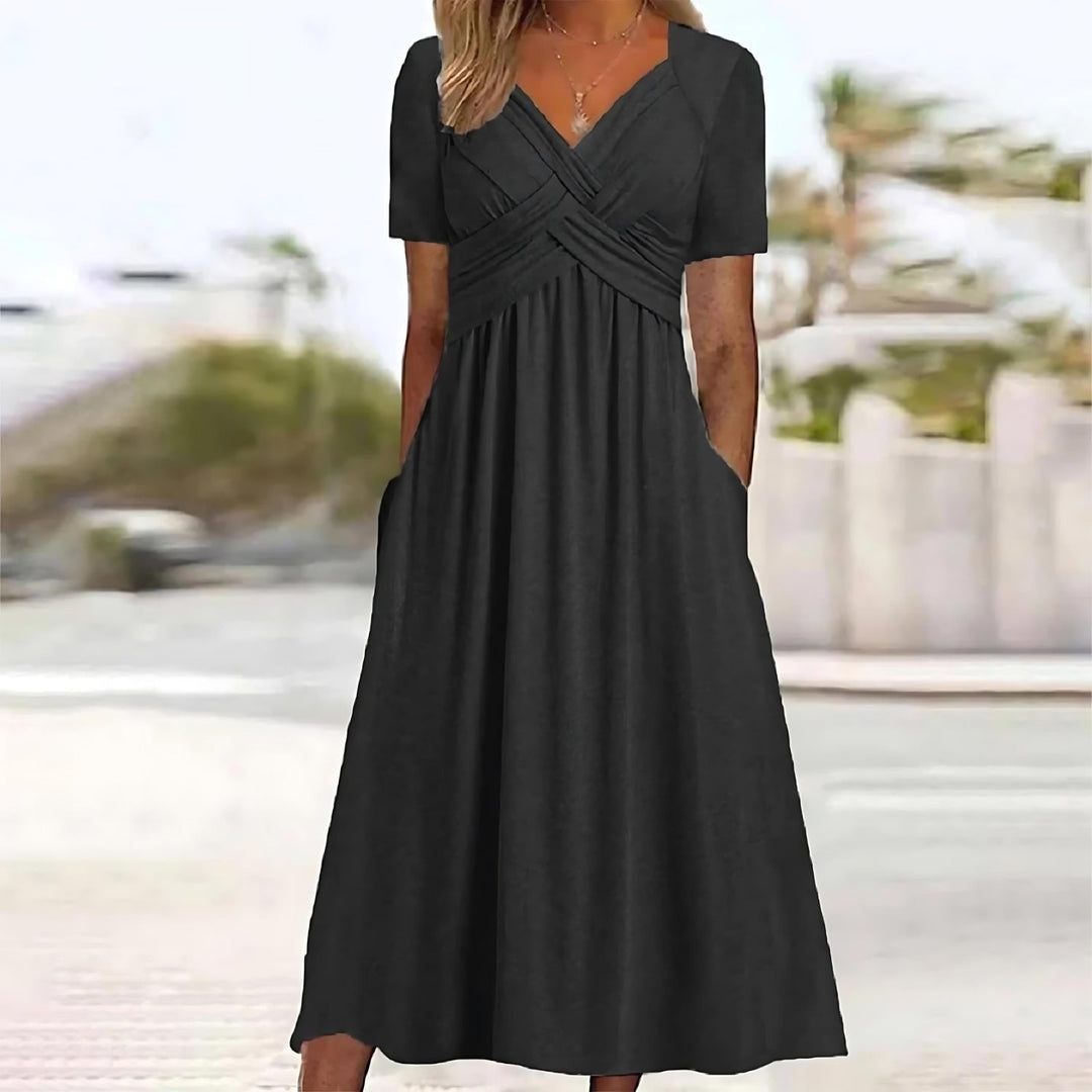 Inez | Robe midi sans manches