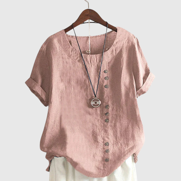 Elisavie | Blouse Confortable à Manches Courtes