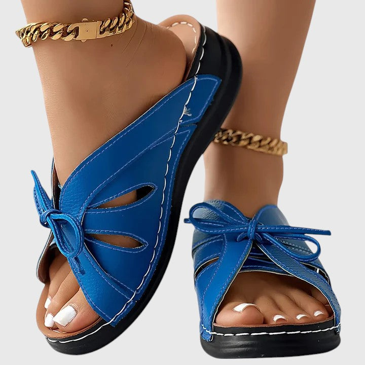 Darcy - Sandales à enfiler chic avec ruban